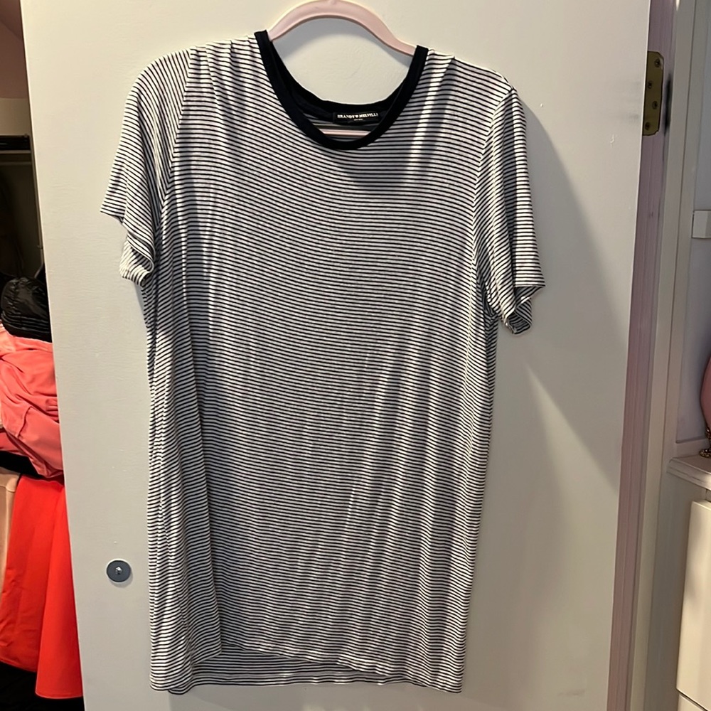Stopped soft T shirt dress one size